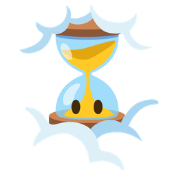 face in clouds and hourglass not done