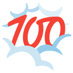 face in clouds and hundred points