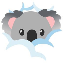 face in clouds and koala