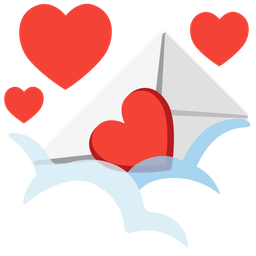 face in clouds and love letter