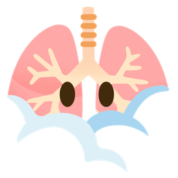 face in clouds and lungs
