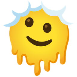 Face in clouds and Melting face