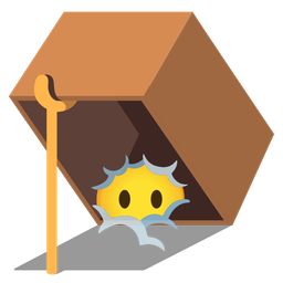 face in clouds and mouse trap