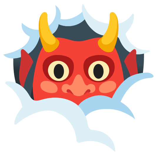 Face in clouds and Ogre