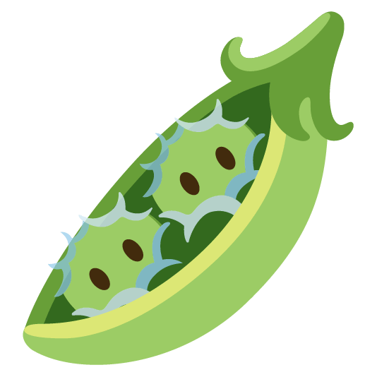 Face in clouds and Pea pod