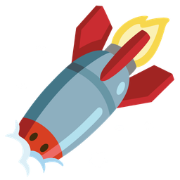 face in clouds and rocket