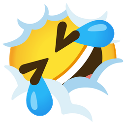 Face in clouds and Rolling on the floor laughing