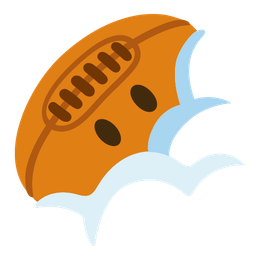 face in clouds and rugby football