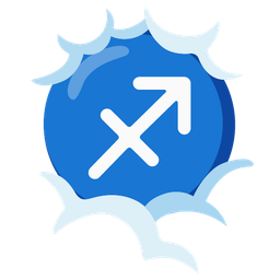 face in clouds and Sagittarius