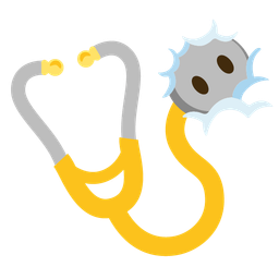 face in clouds and stethoscope