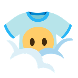 face in clouds and t-shirt
