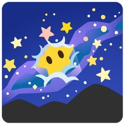 face in clouds and telescope