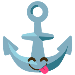 face savoring food and anchor