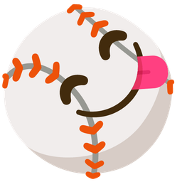 face savoring food and baseball