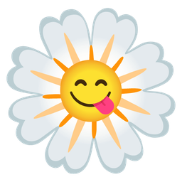 face savoring food and blossom