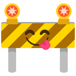 face savoring food and construction