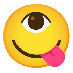 face savoring food and eye