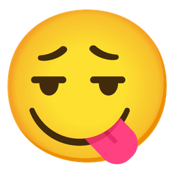 face savoring food and face exhaling