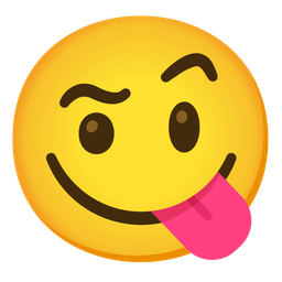 face savoring food and face with raised eyebrow