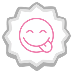 face savoring food and fish cake with swirl