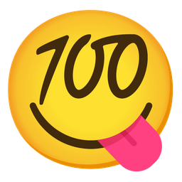 face savoring food and hundred points