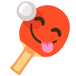 face savoring food and ping pong