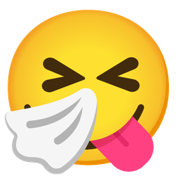 face savoring food and sneezing face