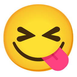 Face savoring food and Squinting face with tongue