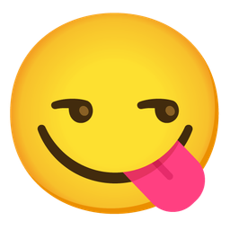 face savoring food and unamused face