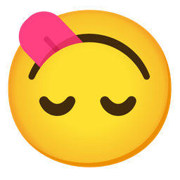 Face savoring food and Upside-down face