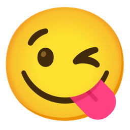 Face savoring food and Winking face