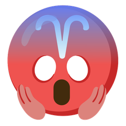 face screaming in fear and Aries