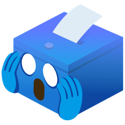 face screaming in fear and ballot box with ballot