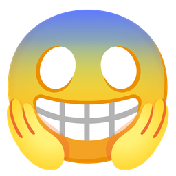 Face screaming in fear and Beaming face with smiling eyes