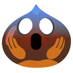 face screaming in fear and chestnut