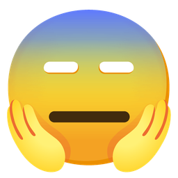 face screaming in fear and expressionless face