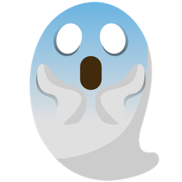 face screaming in fear and ghost