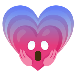 face screaming in fear and growing heart