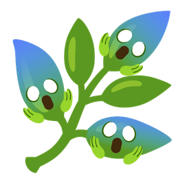 face screaming in fear and herb