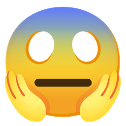 face screaming in fear and neutral face