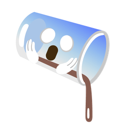 face screaming in fear and pouring liquid