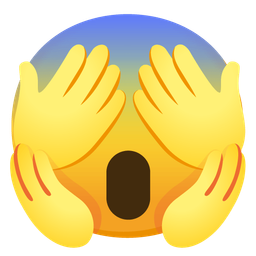 face screaming in fear and see-no-evil monkey