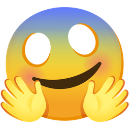 Face screaming in fear and Smiling face with open hands