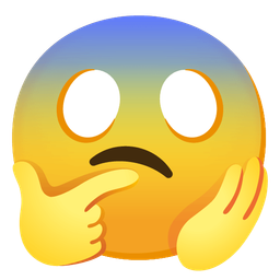 face screaming in fear and thinking face