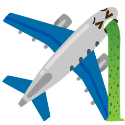 face vomiting and airplane