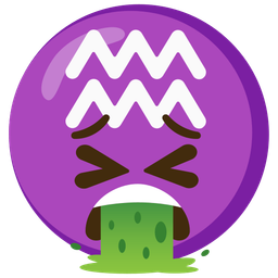 face vomiting and Aquarius