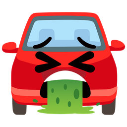 face vomiting and automobile