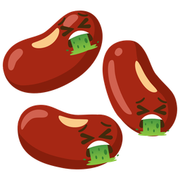 face vomiting and beans