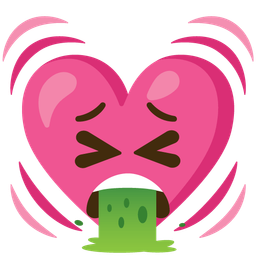 face vomiting and beating heart