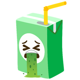 face vomiting and beverage box